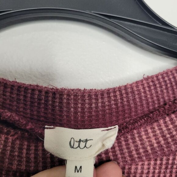 Grunge Mulberry long sleeve thermal boho goth emo sweater size medium - Picture 3 of 6